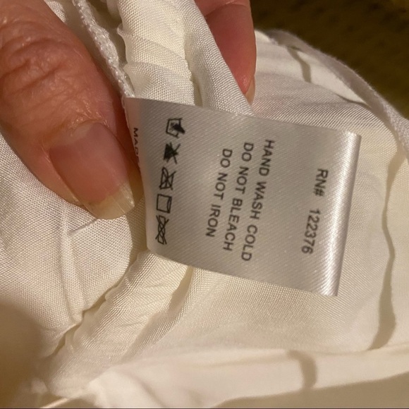 NWT~MUSTARD SEED White Eyelet Spaghetti Strap Summer Dress Size Small - Picture 9 of 10